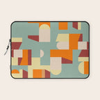 Crisp Air and Warmth - Abstract Geometric Art Laptop Sleeve Gallery Image 1