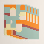 Crisp Air and Warmth - Abstract Geometric Art Wrapping Paper Gallery Image 3