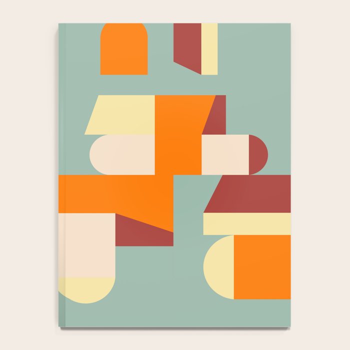 Crisp Air and Warmth - Abstract Geometric Art Notebook Gallery Image 4