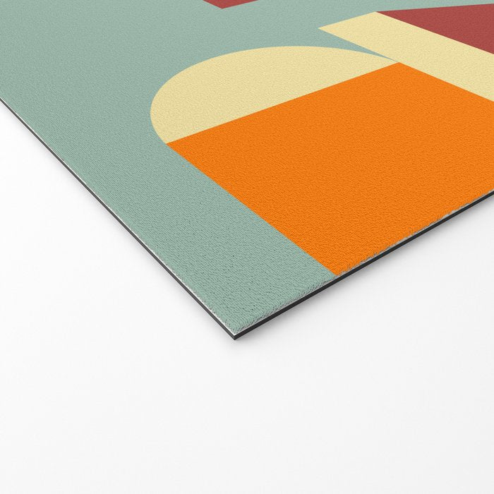 Crisp Air and Warmth - Abstract Geometric Art Welcome Mat Gallery Image 2