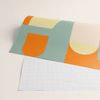 Crisp Air and Warmth - Abstract Geometric Art Wrapping Paper Gallery Image 2