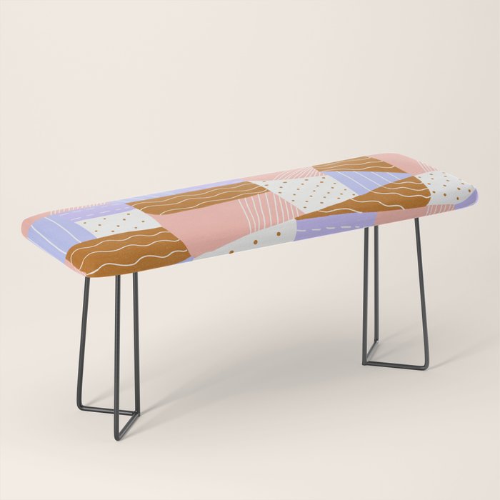 modern quilt, lilac Bench Gallery Image 1