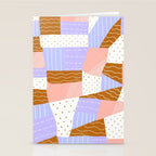 modern quilt, lilac Stationery Card Gallery Image 2