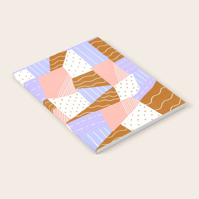 modern quilt, lilac Notebook Gallery Image 2