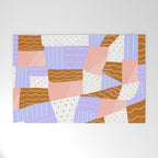 modern quilt, lilac Welcome Mat Gallery Image 1