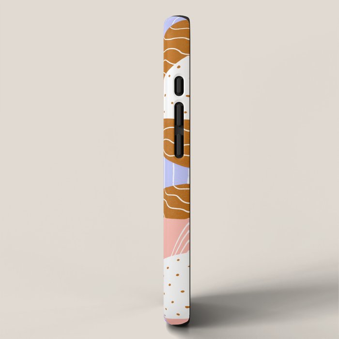 modern quilt, lilac iPhone Case Gallery Image 2