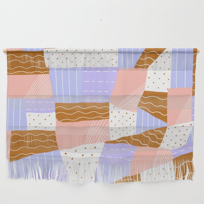 modern quilt, lilac Wall Hanging Gallery Image 1
