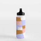 modern quilt, lilac Water Bottle Gallery Image 3