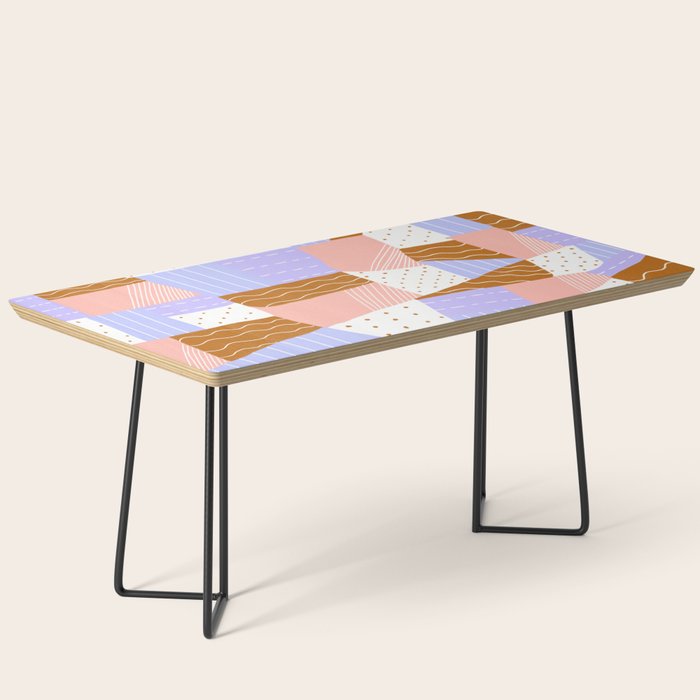modern quilt, lilac Coffee Table Gallery Image 1