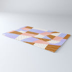 modern quilt, lilac Rug Gallery Image 3