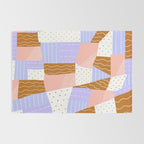 modern quilt, lilac Rug Gallery Image 2