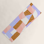 modern quilt, lilac Yoga Mat Gallery Image 1