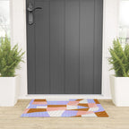 modern quilt, lilac Welcome Mat Gallery Image 3