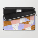 modern quilt, lilac Laptop Sleeve Gallery Image 2