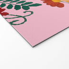 Mexican Blue Birds in Pink Welcome Mat Gallery Image 2