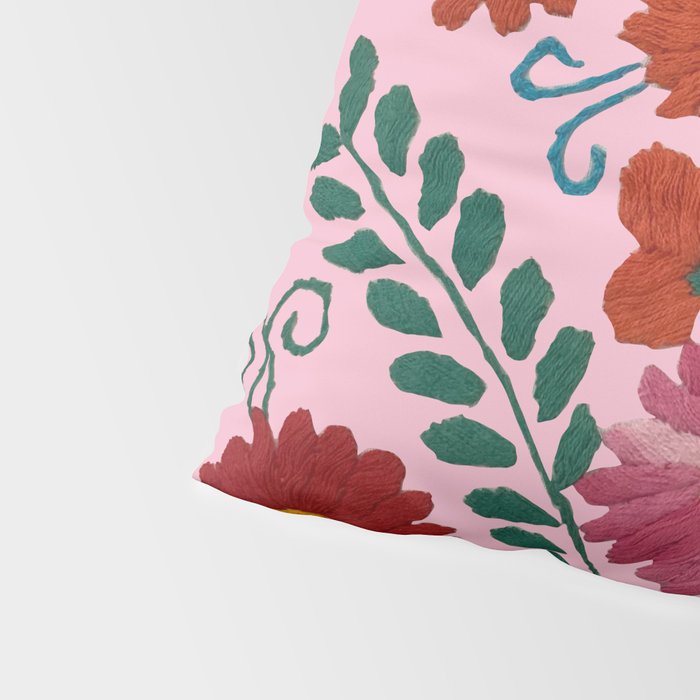 Mexican Blue Birds in Pink Pillow Sham Gallery Image 4