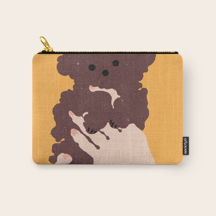 Cute puppy in arms Carry All Pouch Gallery Image 1