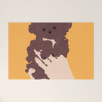 Cute puppy in arms Welcome Mat Gallery Image 1