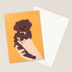 Cute puppy in arms Stationery Card Gallery Image 2
