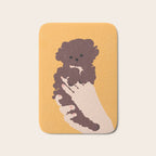 Cute puppy in arms Bath Mat Gallery Image 1