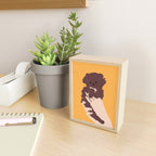 Cute puppy in arms Mini Art Print Gallery Image 2