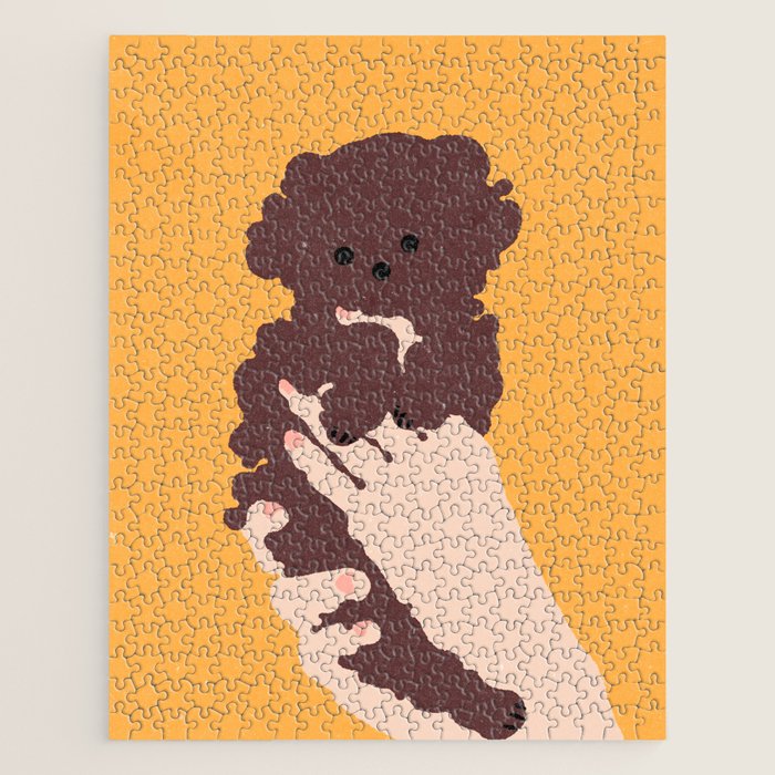 Cute puppy in arms Jigsaw Puzzle Gallery Image 1