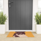 Cute puppy in arms Welcome Mat Gallery Image 3