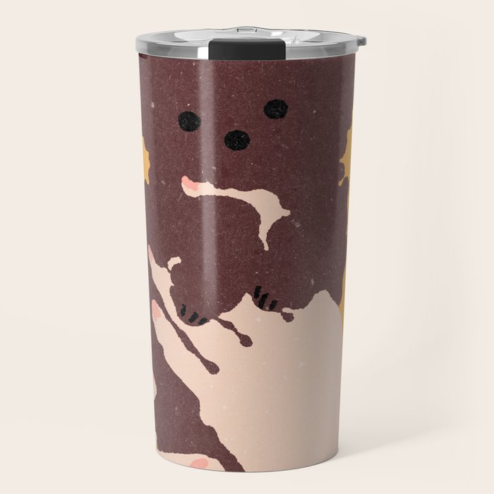 Cute puppy in arms Travel Mug