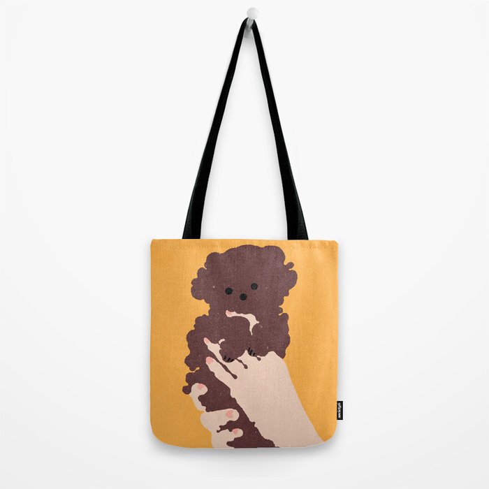 Cute puppy in arms Tote Bag Gallery Image 2