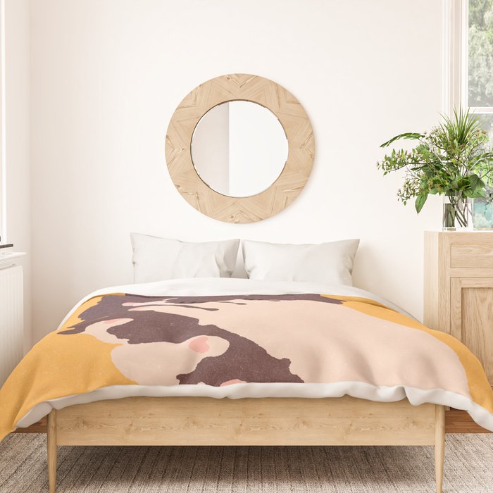 Cute puppy in arms Duvet Cover Gallery Image 3