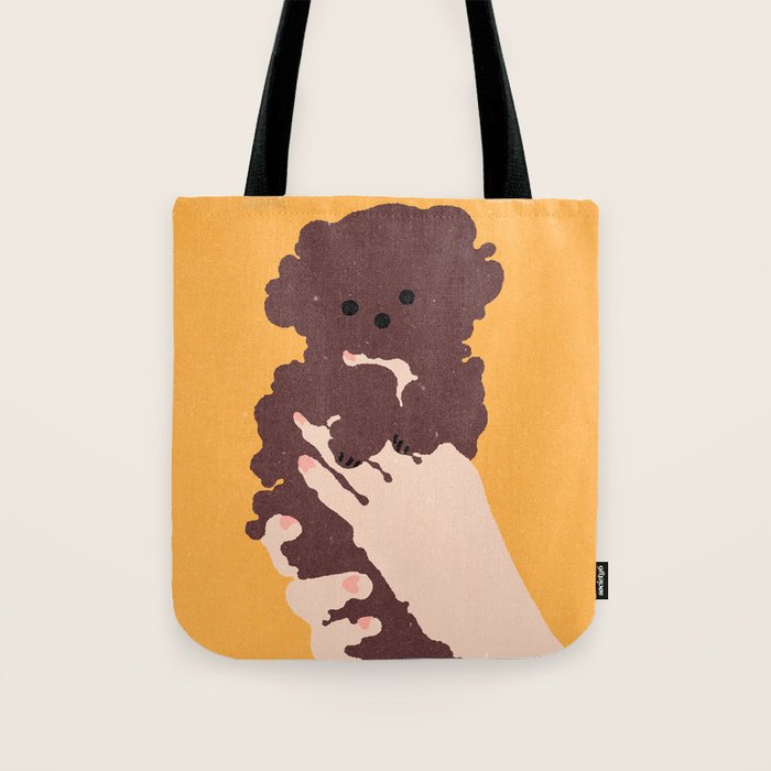 Cute puppy in arms Tote Bag Gallery Image 1