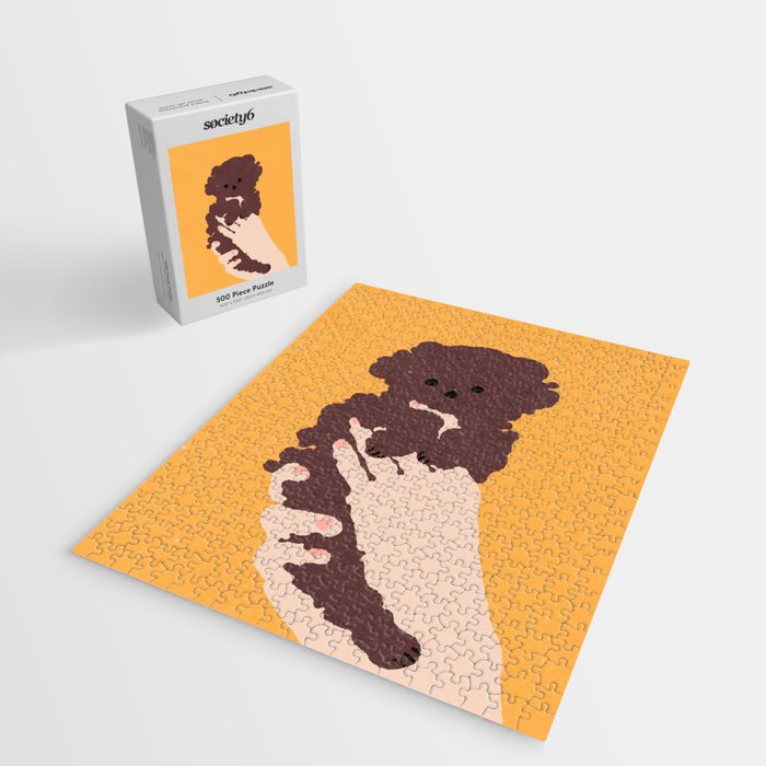 Cute puppy in arms Jigsaw Puzzle Gallery Image 2