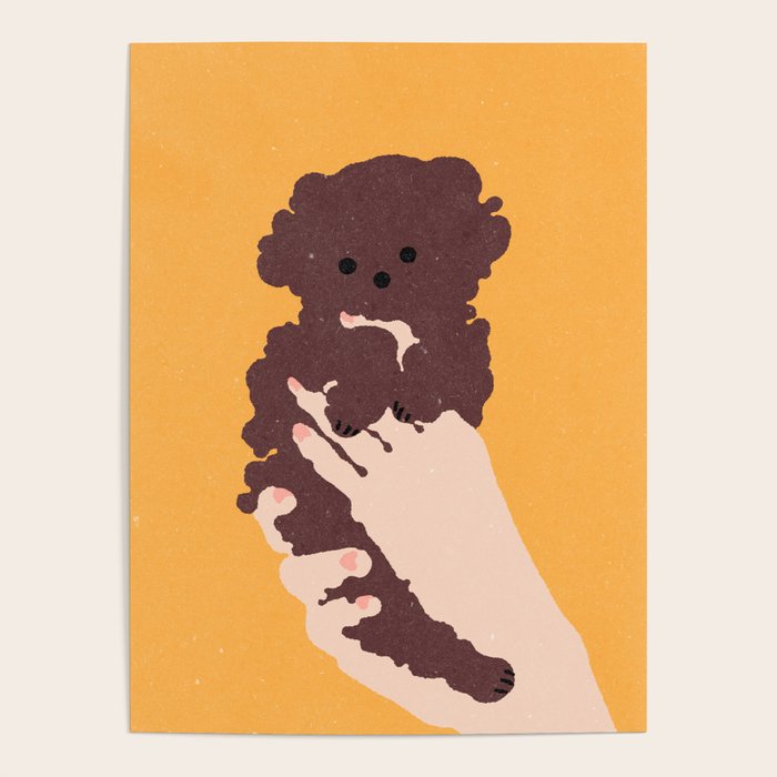 Cute puppy in arms Poster Gallery Image 4