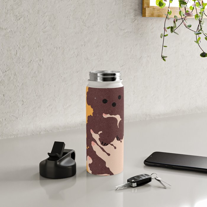 Cute puppy in arms Water Bottle Gallery Image 4