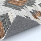 Urban Tribal Pattern No.8 - Aztec - Wood Rug Gallery Image 4
