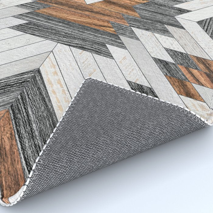 Urban Tribal Pattern No.8 - Aztec - Wood Rug Gallery Image 4