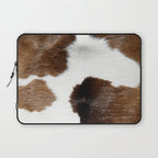 Cowhide Detail Laptop Sleeve Gallery Image 1