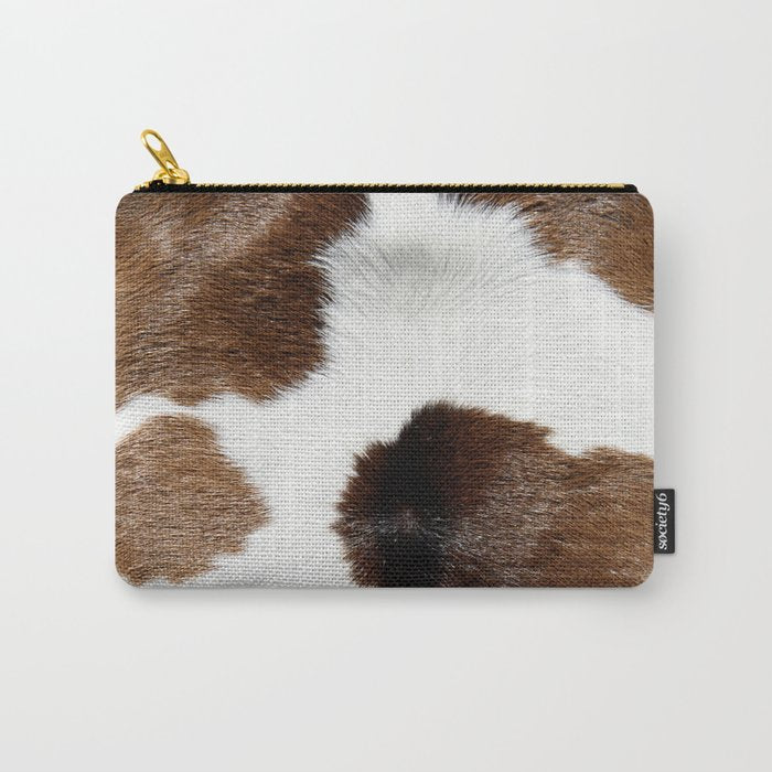 Cowhide Detail Carry All Pouch Gallery Image 1