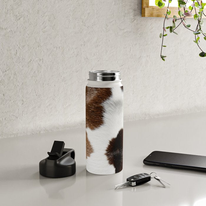Cowhide Detail Water Bottle Gallery Image 4