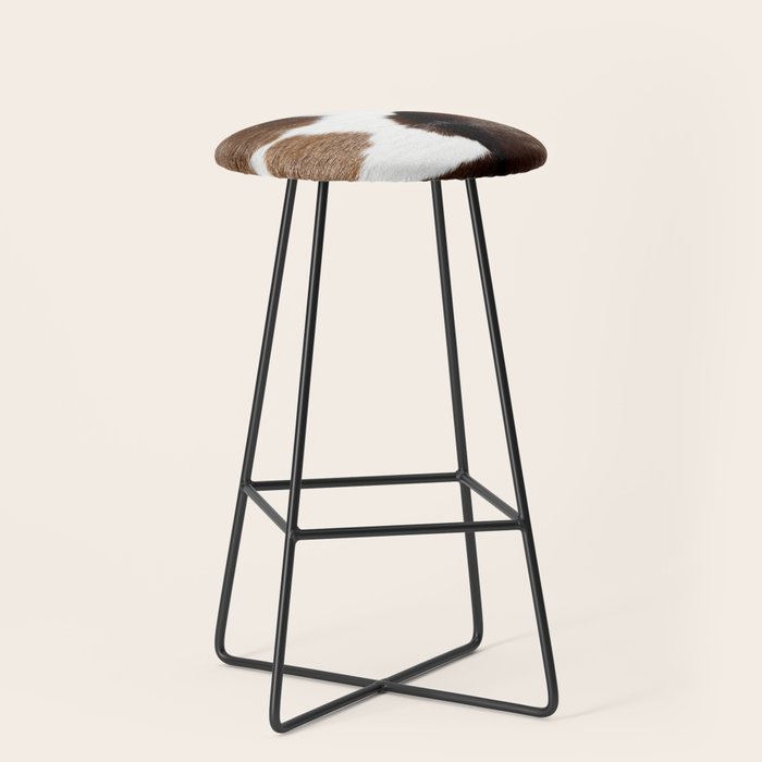 Cowhide Detail Stool Gallery Image 1