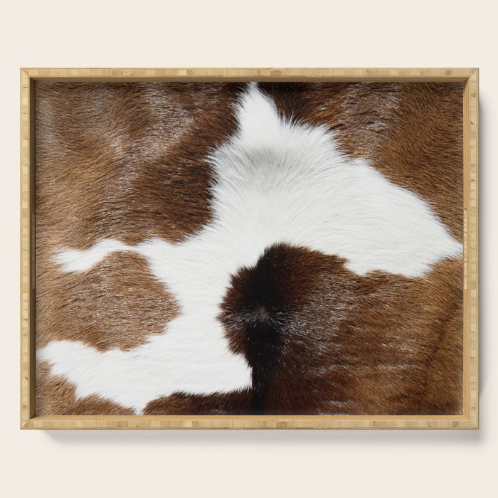 Cowhide Detail Serving Tray Gallery Image 1