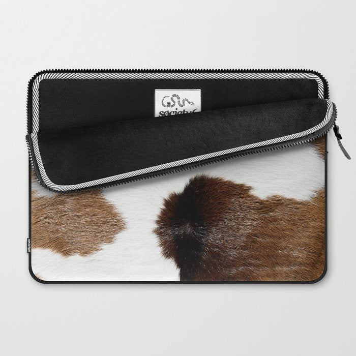 Cowhide Detail Laptop Sleeve Gallery Image 2