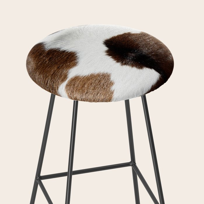 Cowhide Detail Stool Gallery Image 2