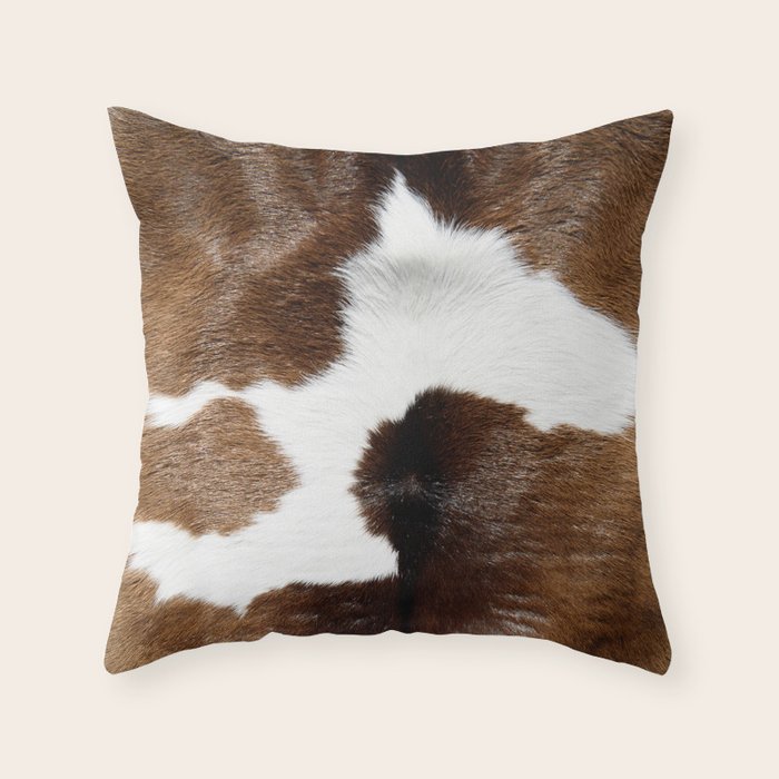 Cowhide Detail Throw Pillow Gallery Image 6