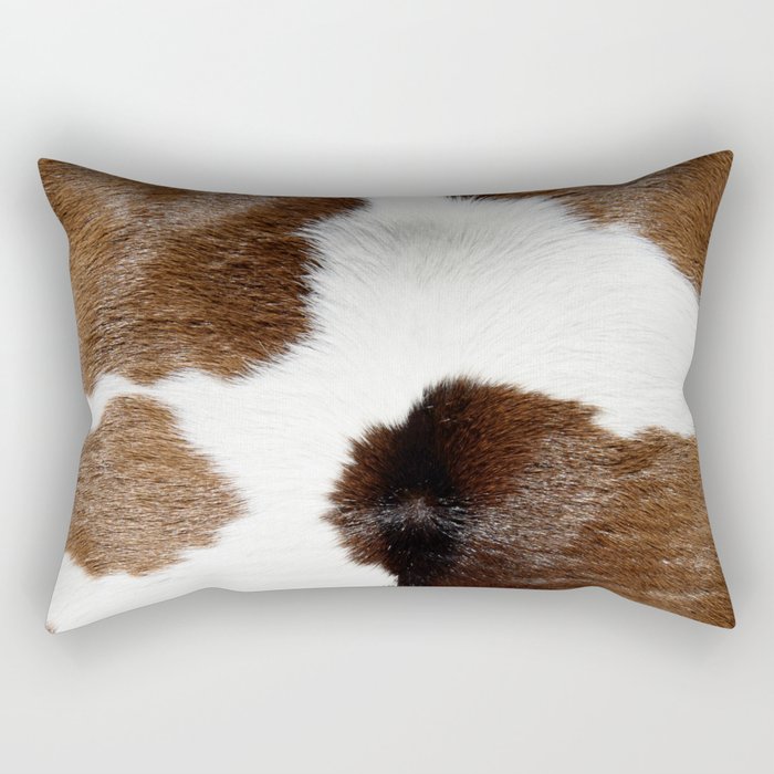 Cowhide Detail Rectangular Pillow Gallery Image 2