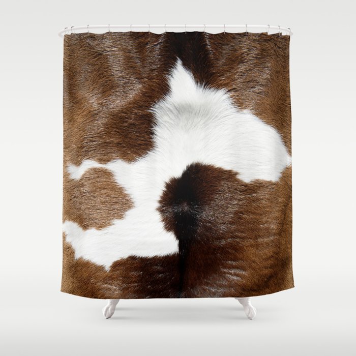 Cowhide Detail Shower Curtain Gallery Image 1