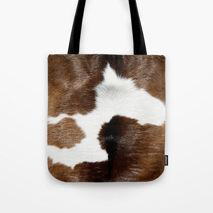 Cowhide Detail Tote Bag Gallery Image 1