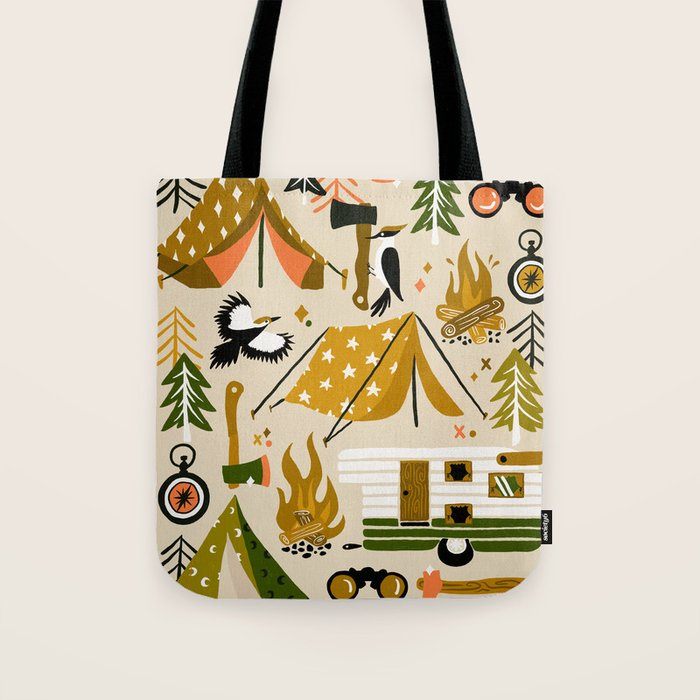 Camping Kit - Olive Palette Tote Bag Gallery Image 1