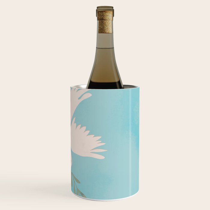 Dove of Peace with Olive Branch Wine Chiller Gallery Image 3