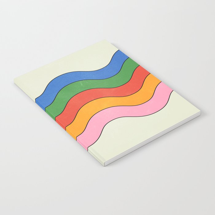 Retro Candy Waves Notebook Gallery Image 2